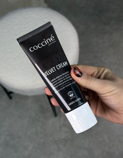 Крем для взуття з делікатної шкіри Coccine Velvet Cream, чорний, 75 мл velve фото